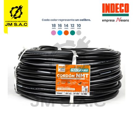 CABLE VULCANIZADO NMT PC 3X10AWG 500V NEGRO 100MTS