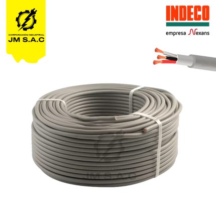 CABLE VULCANIZADO NLT 3X18 AWG 500V GRIS 100MTS
