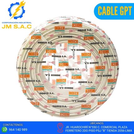 CABLE GPT-3 8AWG BLANCO 300V X 100MTS
