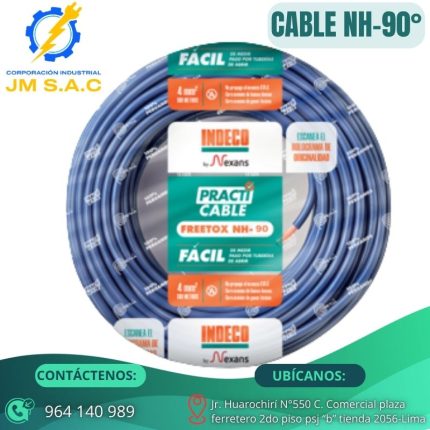 CABLE NH-90 LIBRE HALOGENO 4mm2 AZUL X 100MTS