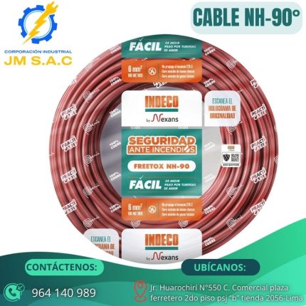 CABLE NH-90 LIBRE HALOGENO 4mm2 ROJO X 100MTS
