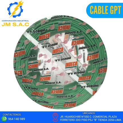 CABLE GPT-3 8AWG VERDE 300V X 100MTS