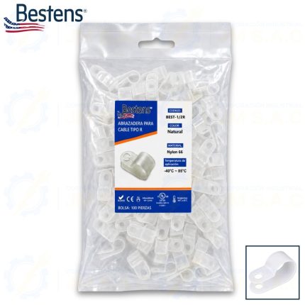 abrazadera-para-cable-tipo-R-bolsa-x-100-piezas- (BEST-1/2R)
