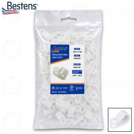 abrazadera-para-cable-tipo-R-bolsa-x-100-piezas- (BEST-3/16R)