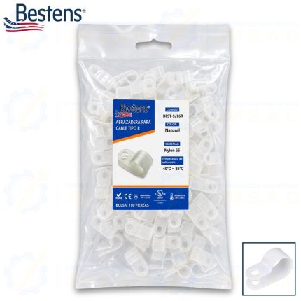 abrazadera-para-cable-tipo-R-bolsa-x-100-piezas- (BEST-5/16R)