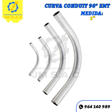 CURVA CONDUIT EMT 1" 90° A PRESIÓN