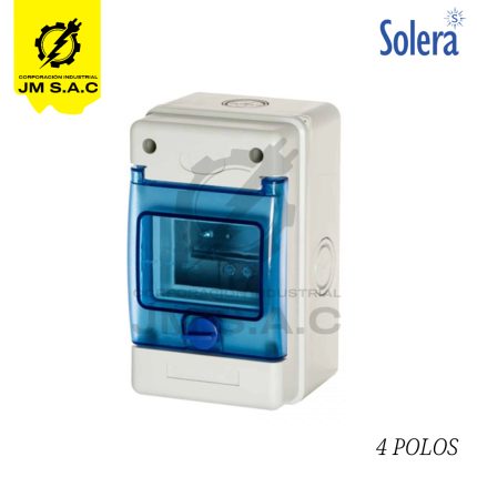 TABLERO ADOSABLE HERMETICO 4 POLOS LIBRE HALÓGENO IP65 IK08 SIN BORNE